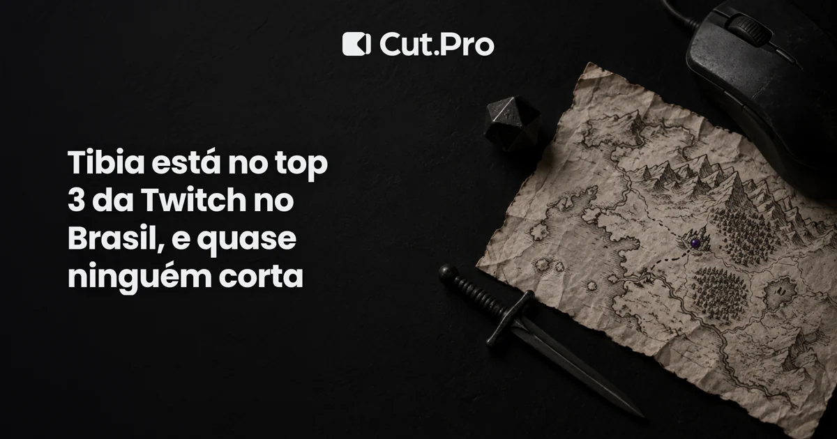 Tibia está no top 3 da Twitch no Brasil, e quase ninguém corta