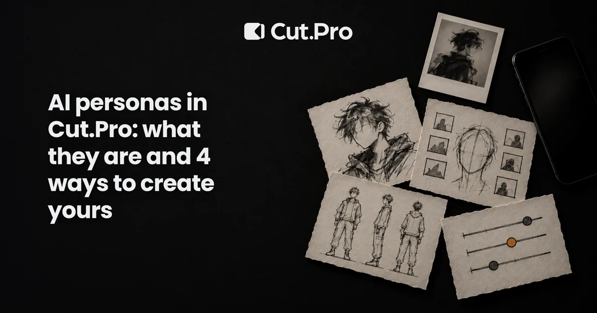 AI personas in Cut.Pro: what they are and 4 ways to create yours