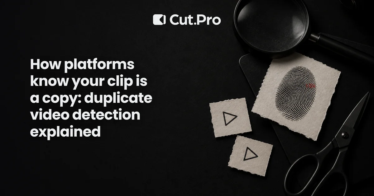 How platforms know your clip is a copy: duplicate video detection explained