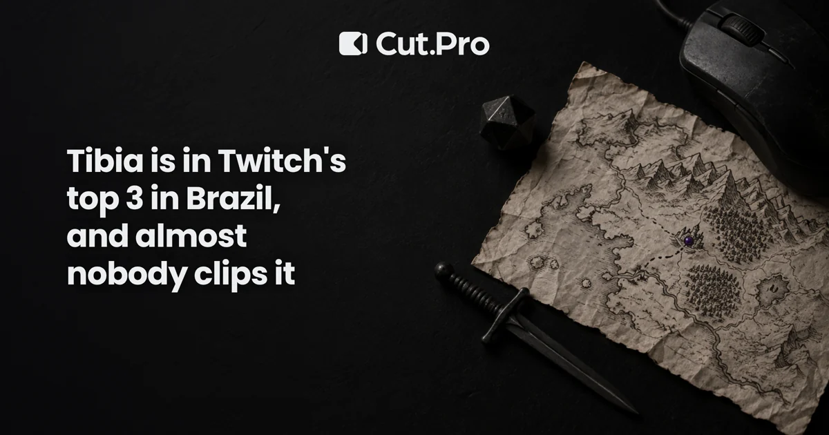 Tibia is in Twitch's top 3 in Brazil, and almost nobody clips it
