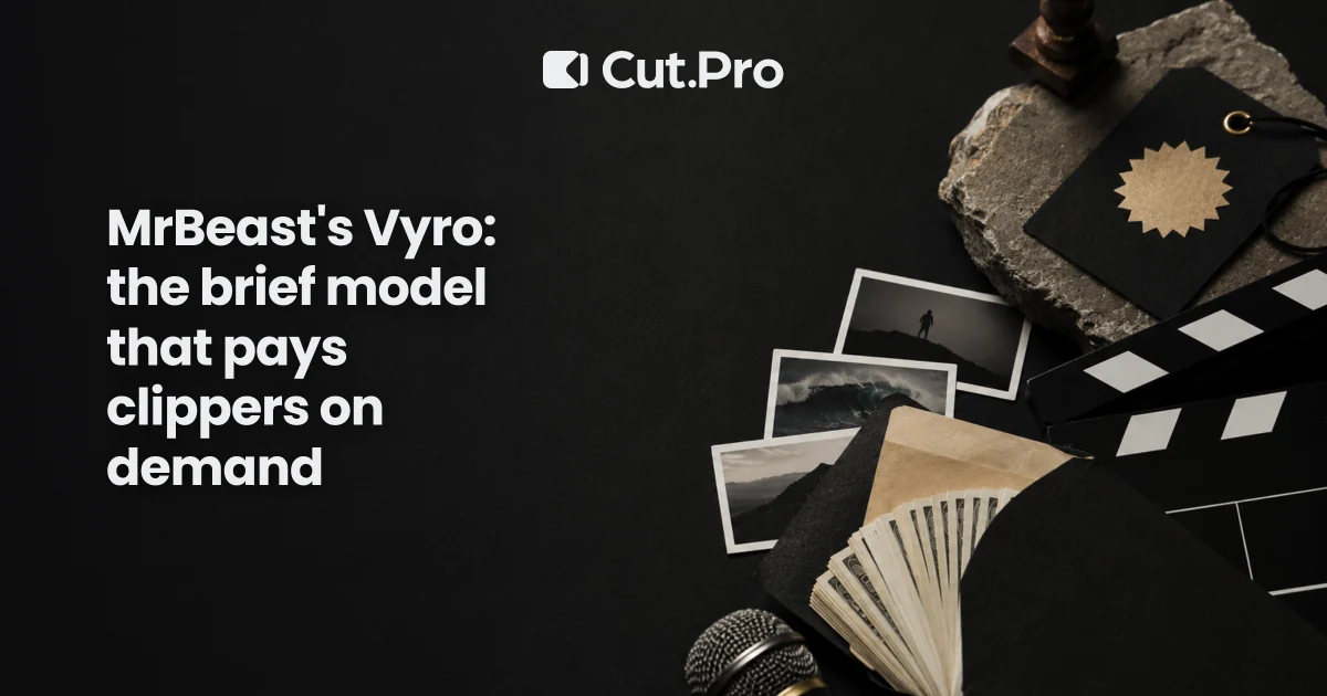 MrBeast's Vyro: the brief model that pays clippers on demand