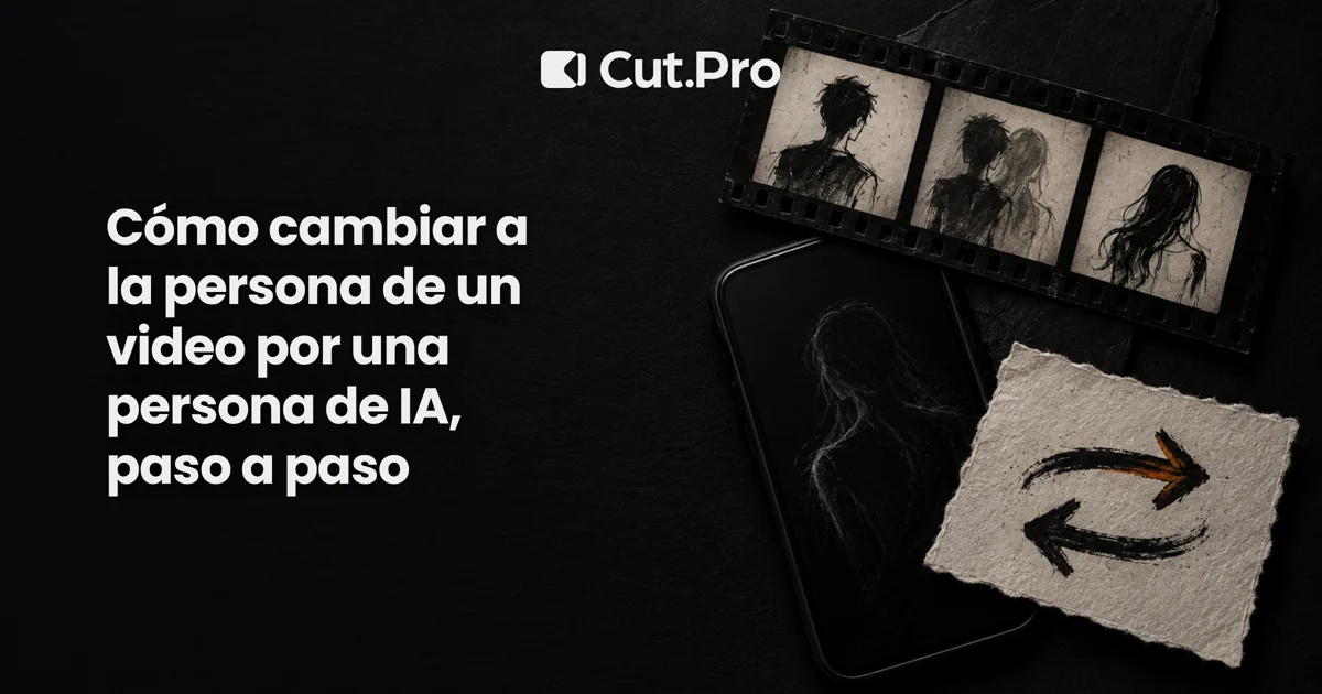 Cómo cambiar a la persona de un video por una persona de IA, paso a paso
