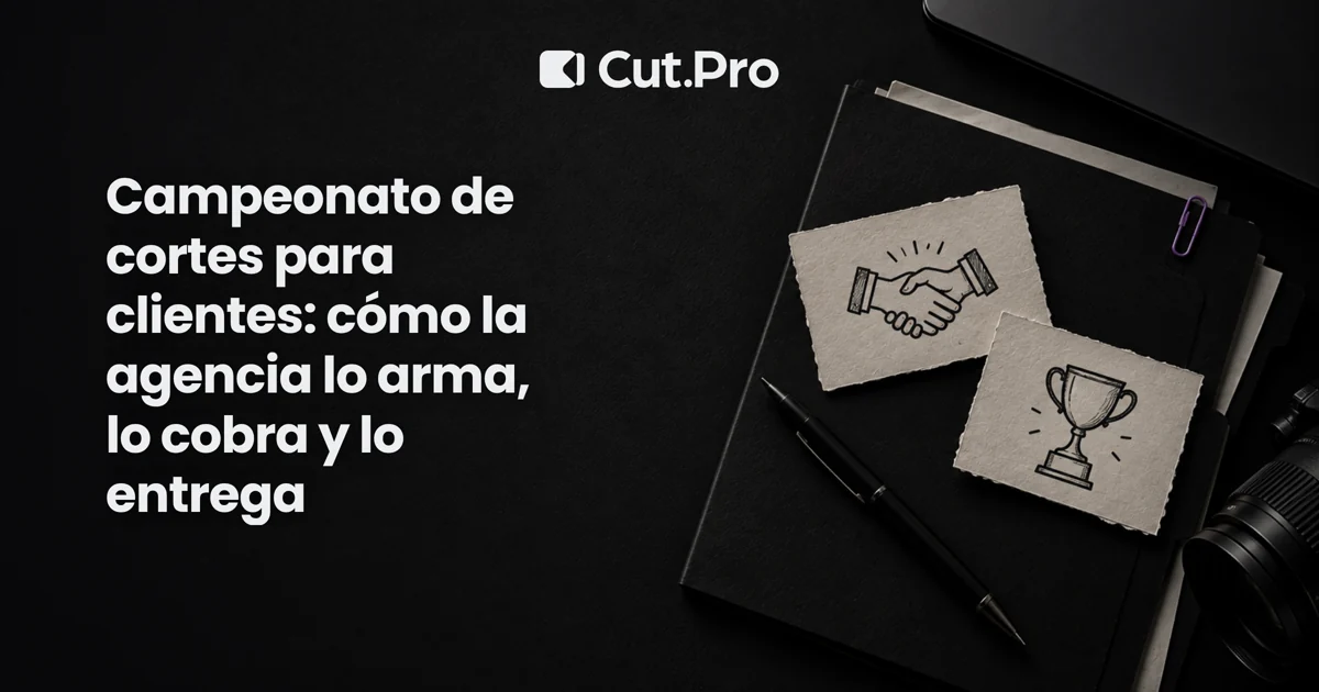 Campeonato de cortes para clientes: cómo la agencia lo arma, lo cobra y lo entrega