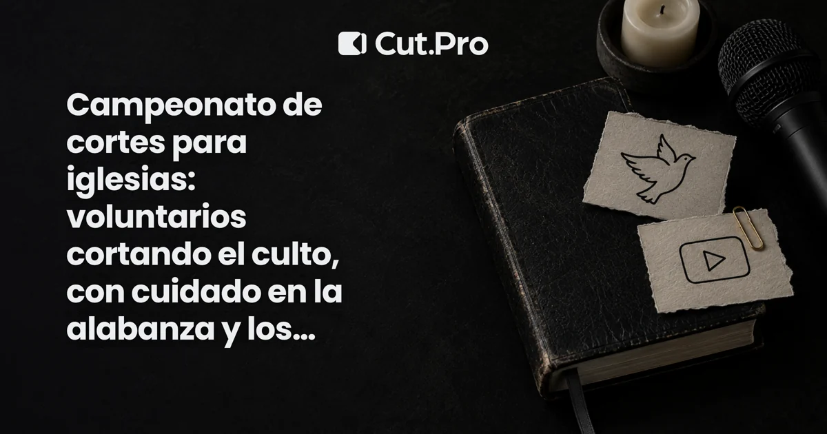 Campeonato de cortes para iglesias: voluntarios cortando el culto, con cuidado en la alabanza y los niños