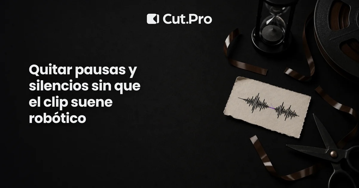 Quitar pausas y silencios sin que el clip suene robótico