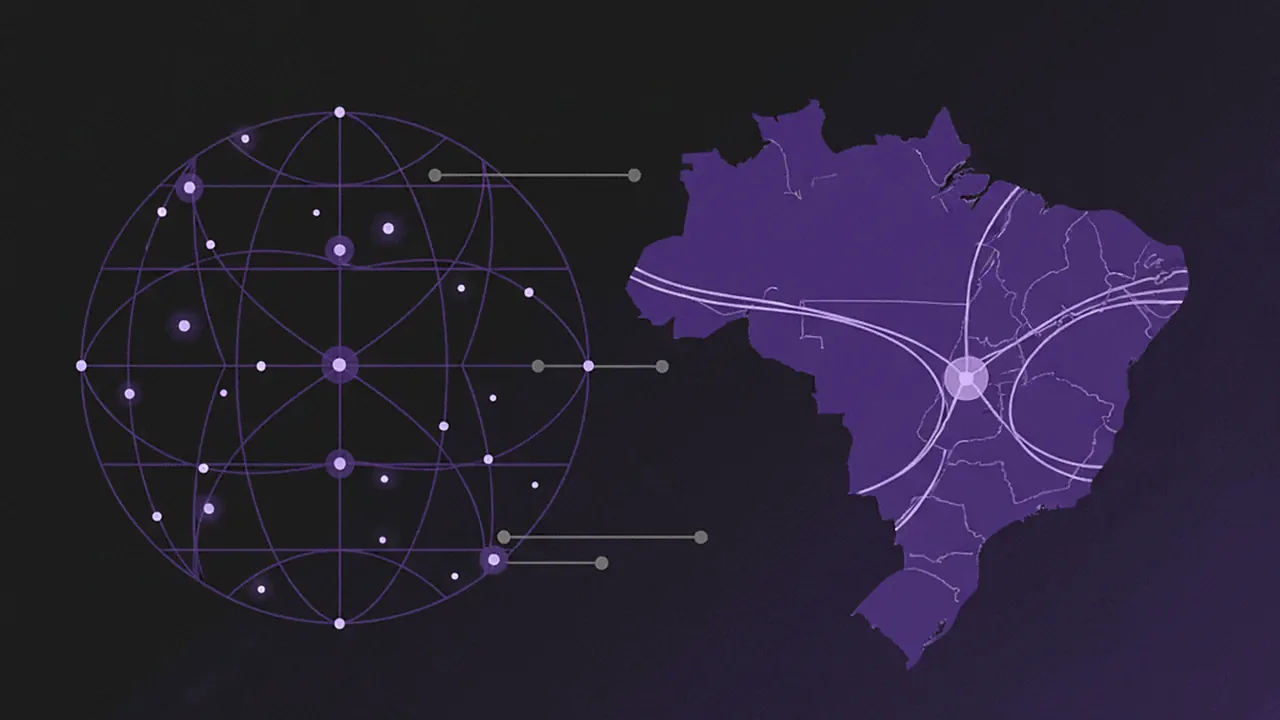 Representação visual da diferença entre uma plataforma global e uma especialista brasileira.