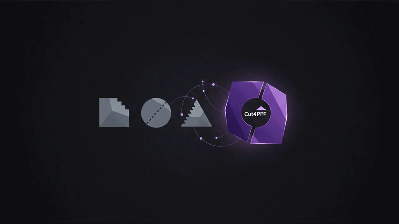 Diferentes formas abstratas representando ferramentas de IA, com uma delas (roxo vibrante) destacando-se como mais avançada.
