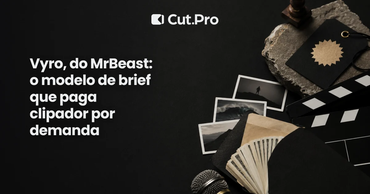 Vyro, do MrBeast: o modelo de brief que paga clipador por demanda