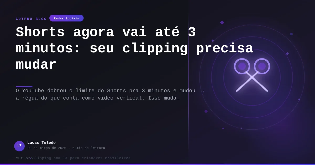 YouTube matou o Clips: agora a porta tá aberta pra quem corta de verdade
